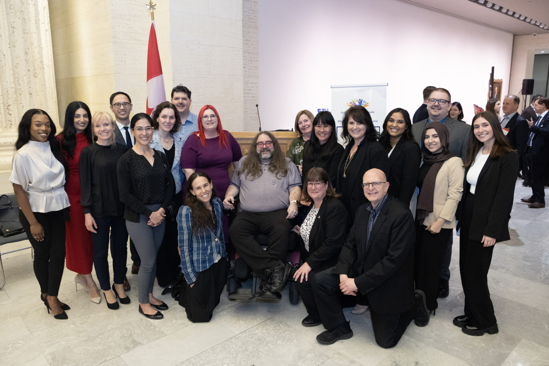 Group photo of Autism Alliance of Canada's board members and staff